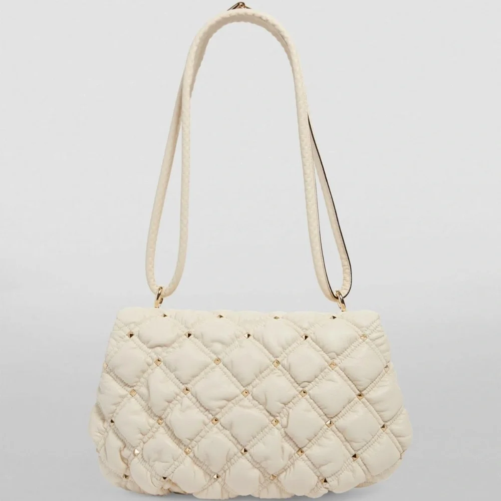 Valentino Garavani Ivory Spikeme Shoulder Bag - Picture 2 of 10